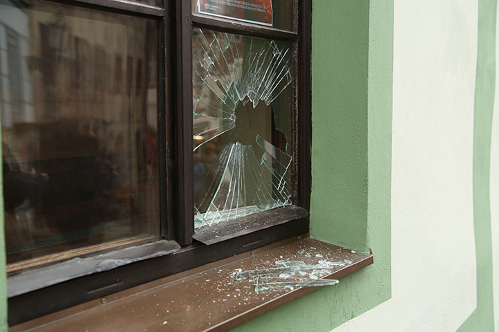 A2B Glass are able to board up broken windows while they are being repaired in Attleborough.